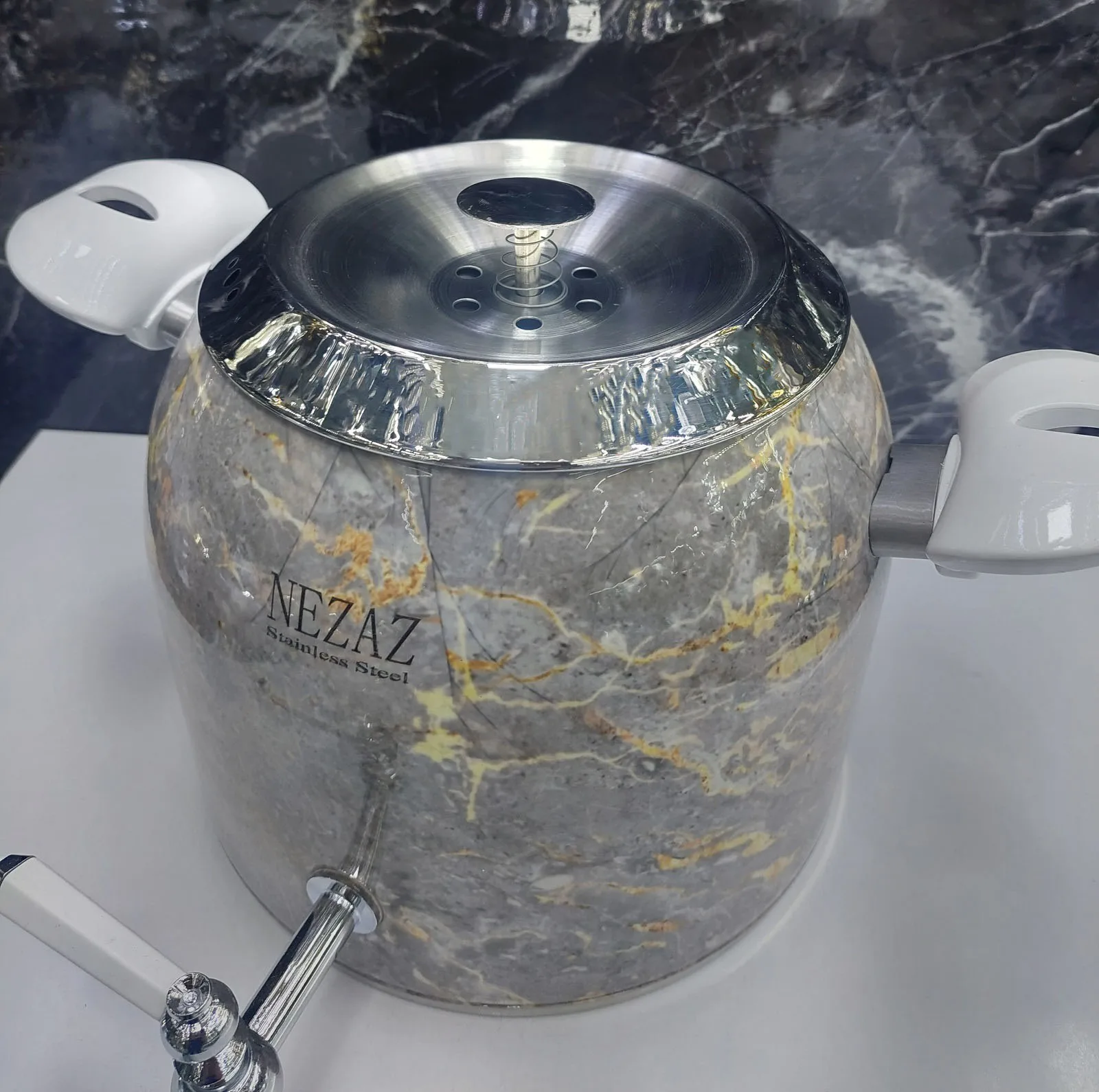 ست کتری و قوری نزاز طرح سنگ