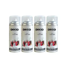 اسپری رنگ نقره ای دکو مدل d4 حجم 400 میلی لیتر مجموعه 4 عددی