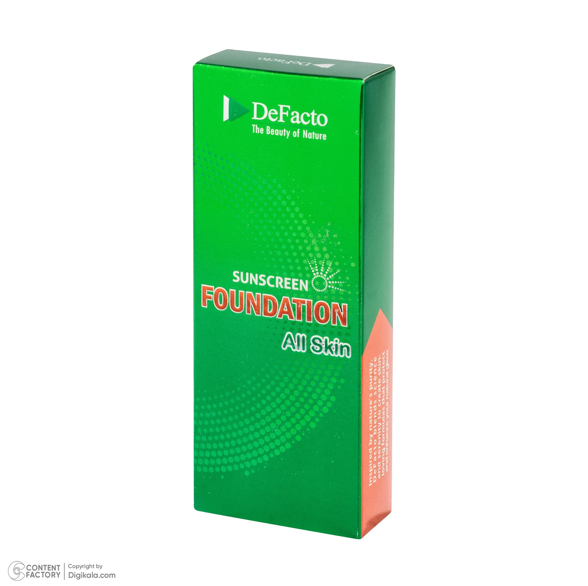 کرم ضد آفتاب رنگی صورت دیفکتو SPF 50 مدل LB محافظ در برابر اشعه UVA،UVB مناسب برای انواع پوست حجم 50 میلیلیتر