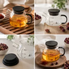 قوری زعفران مدل پیرکس گنجایش 100میلی لیتر
