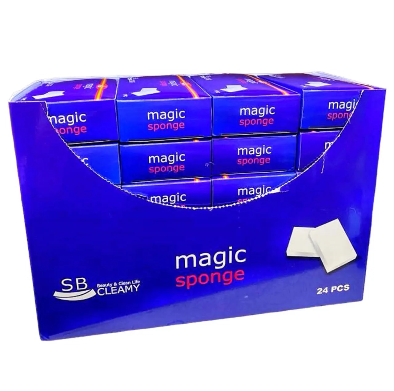پد نظافت اس بی مدل magic sponge بسته 24 عددی