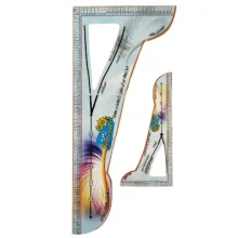خط کش خیاطی زمرد مدل گونیا جزوه نویسی کد 02 مجموعه 2 عددی