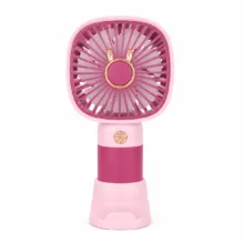 پنکه‌ رومیزی شارژی مدل همراه 3 حالته پایه دار کد Square Mini Cooling Fan