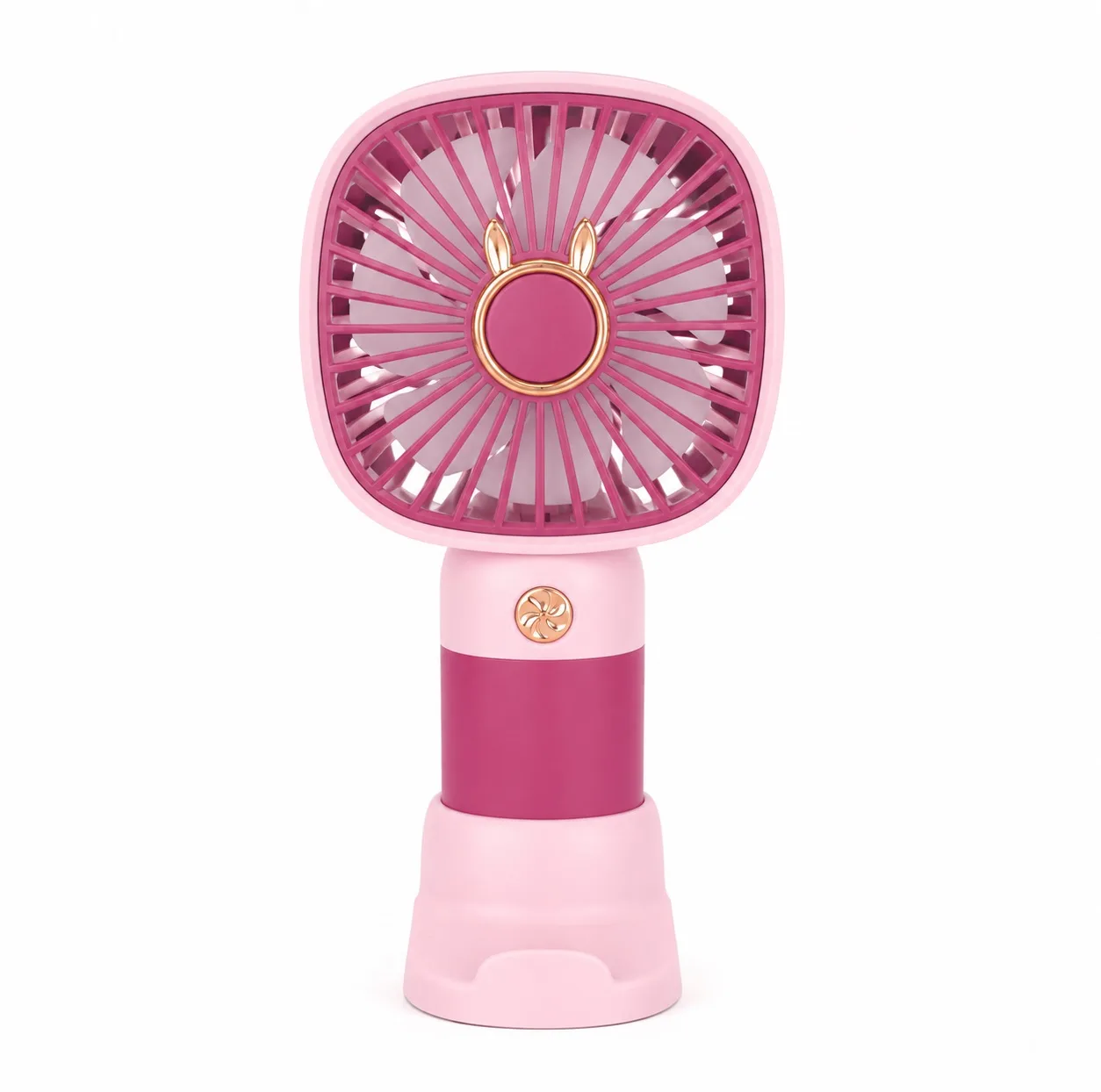 پنکه‌ رومیزی شارژی مدل همراه 3 حالته پایه دار کد Square Mini Cooling Fan