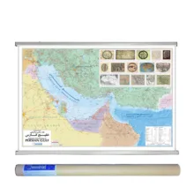 نقشه انتشارات گیتاشناسی نوین طرح سیاسی و تاریخی مدل خلیج فارس کد L1192