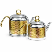 ست کتری و قوری سیلا مدل GOLD_57 گنجایش کتری 2.6 لیتر و گنجایش قوری 1.15 لیتر