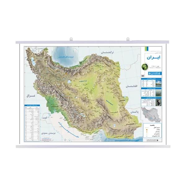 نقشه انتشارات گیتاشناسی مدل ایران طبیعی کد L443