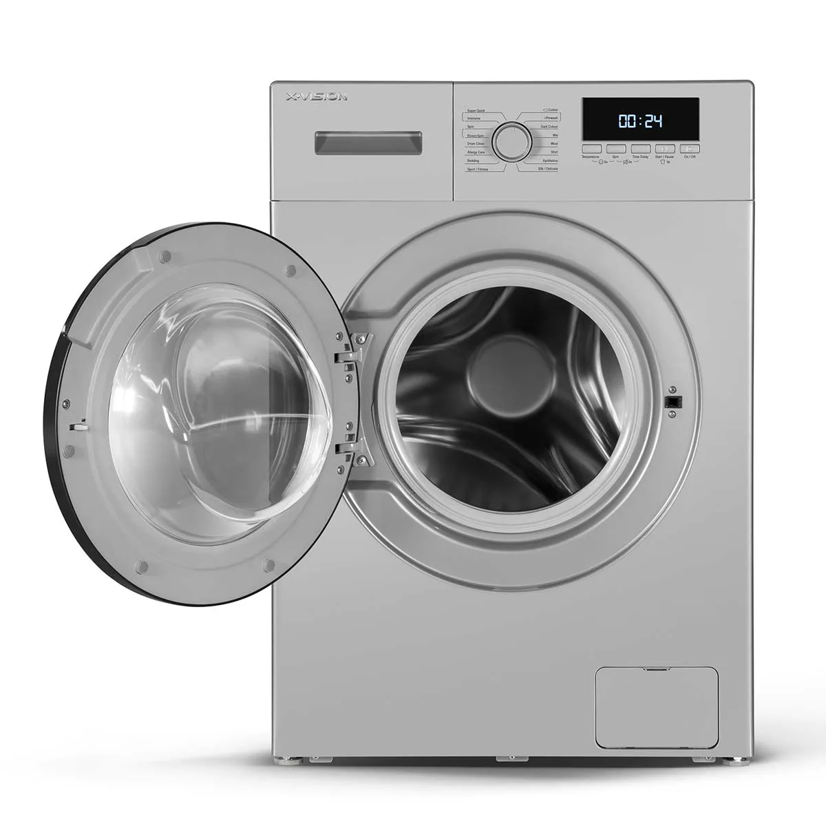 ماشین لباسشویی ایکس ویژن مدل TE84 AW ظرفیت 8 کیلوگرم