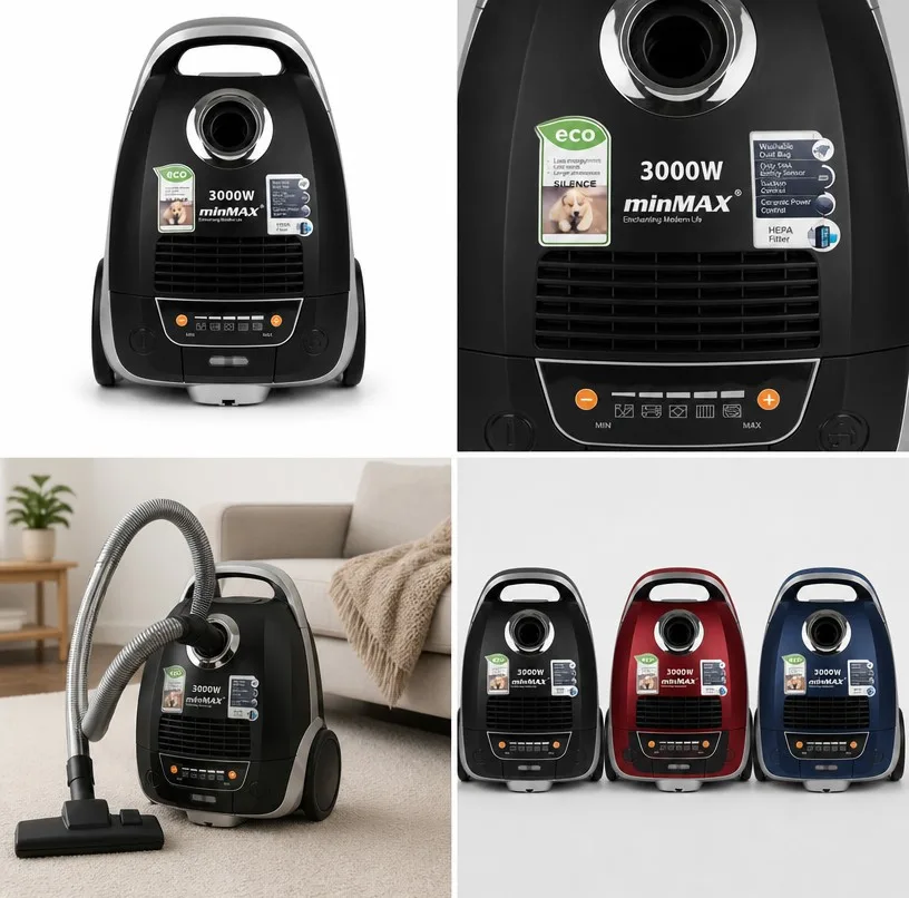 جاروبرقی 3000 وات مدل MV-8806