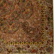 رومیزی ترمه نگین خاتم یزد طرح افشاری کد NSK