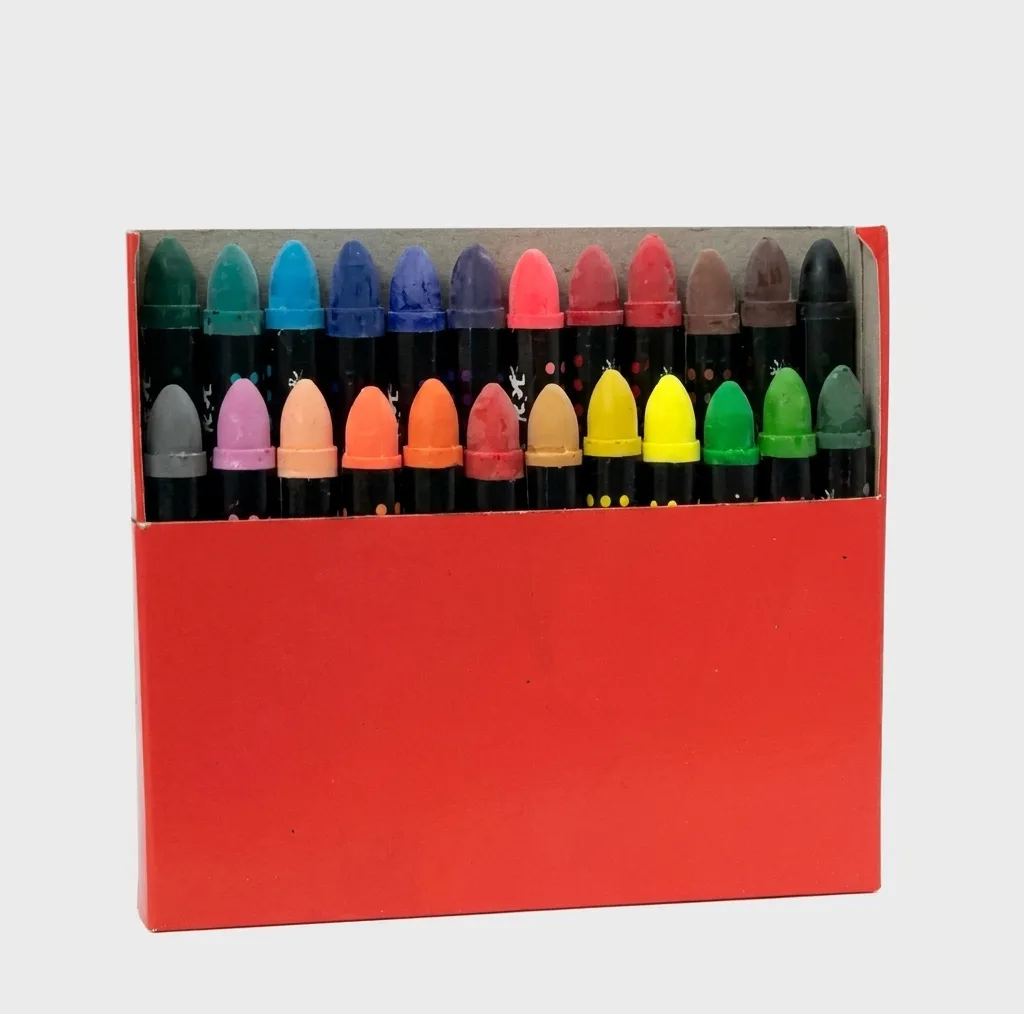 مداد شمعی 12 رنگ فابر کاستل wax crayons