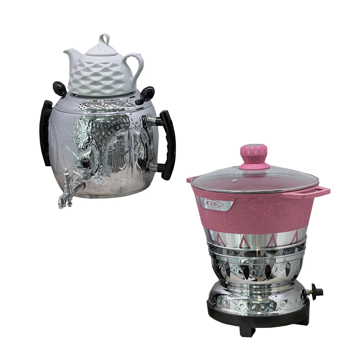 سماور گازی آکماز مدل سه کاره D60 ظرفیت 6 لیتر
