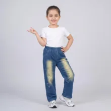شلوار نیم‌بگ دخترانه مدل نگینی