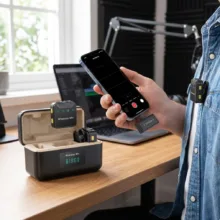 میکروفون یقهای بیسیم نکسا مدل FX103 با درگاه لایتنینگ مجموعه 2 عددی