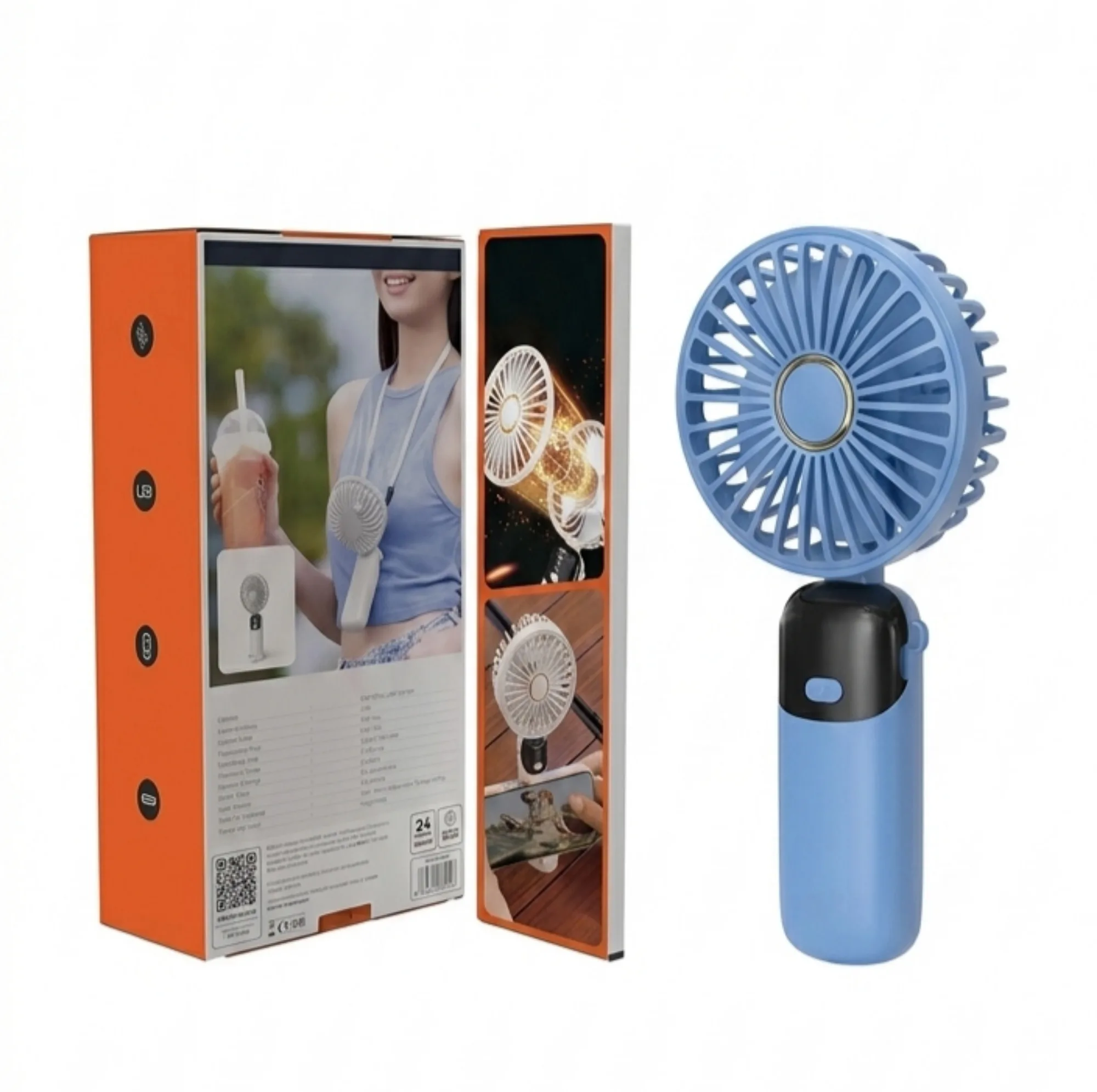 پنکه شارژی پرودو مدل Chillo Flex PDLFSTS5WH ظرفیت ۱۲۰۰ میلی آمپر ساعت