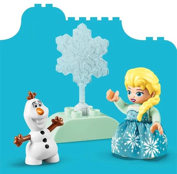 لگو 37 قطعه سری دوپلو مدل Disney Elsa and Olaf Frozen Box کد 10462