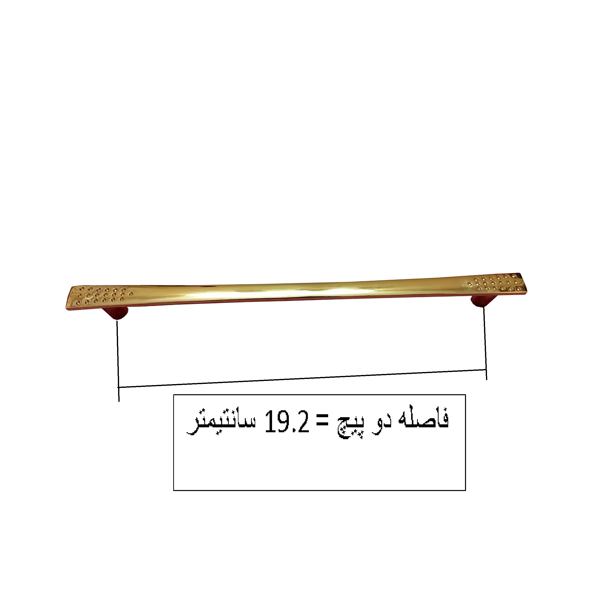 دستگیره کابینت و کمد مدل گراد کد F192 بسته 10 عددی