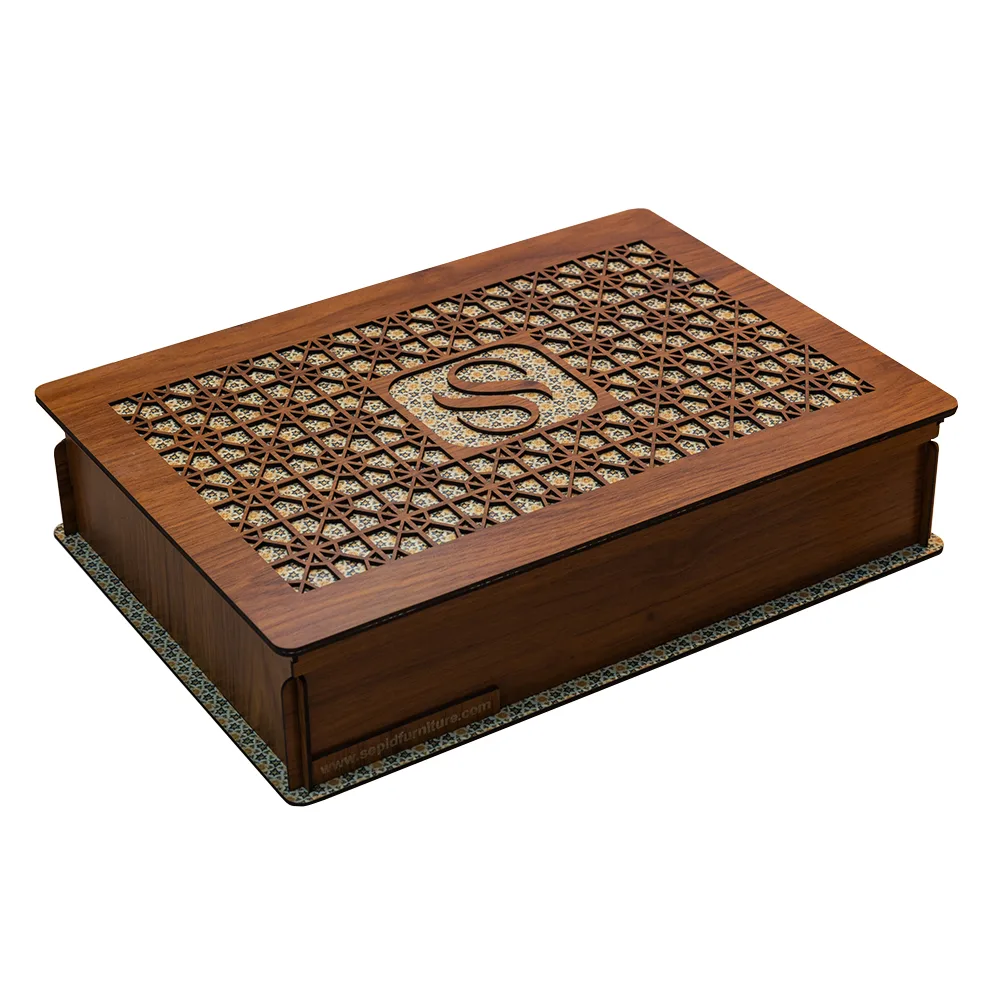 ست لوازم اداری رومیزی خاتم کاری کد kh04 مجموعه 4 عددی