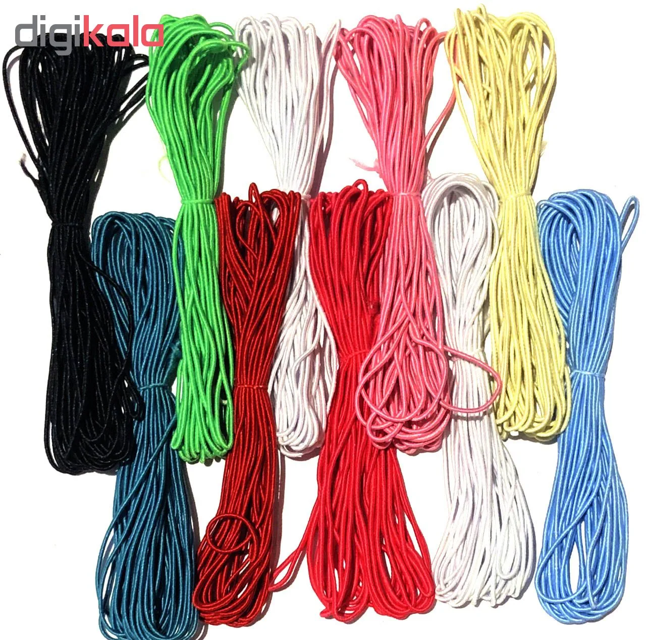 کش قیطان رنگی کد 010 بسته 10 عددی 50 متر