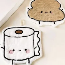 دستمال آشپزخانه پنبه‌ای مدل shitty بسته 2 عددی