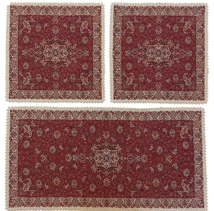ست 3 تکه رومیزی ترمه کد SET17