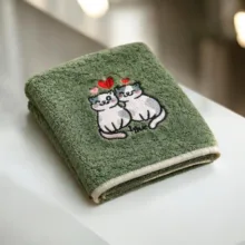 حوله دست و صورت مدل Catmat سایز ۷۵*۳۴ سانتی متر