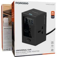 چندراهی برق پرودو مدل Universal GaN Multiport Adapter PDUNS8430BK