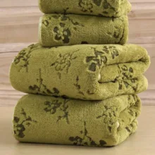 حوله دست و صورت مدل coral fleece سایز ۳۴*۷۵ سانتی متر