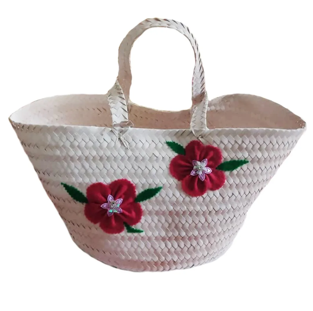 زنبیل حصیری مدل m 140013