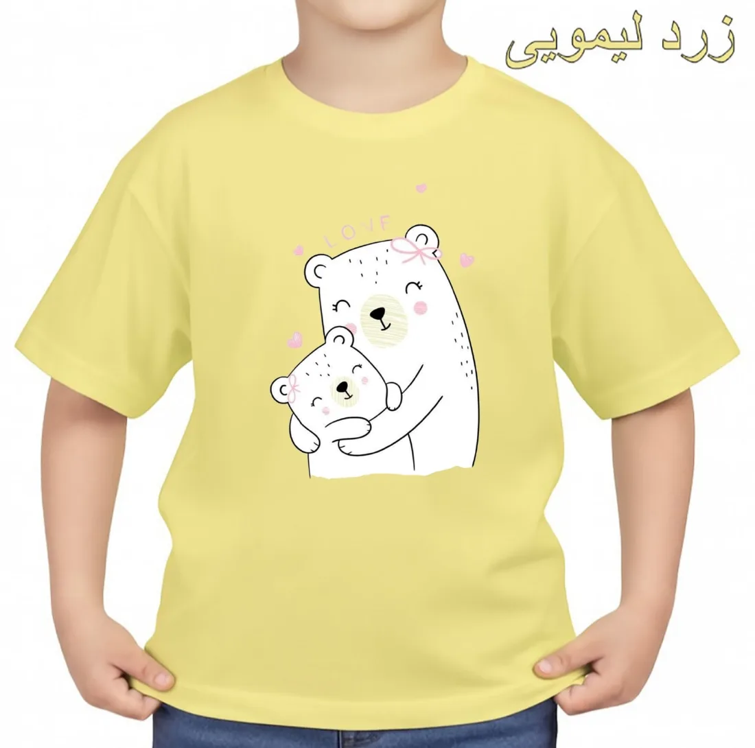 تی‌شرت آستین کوتاه بچگانه مدل خرس کد p5