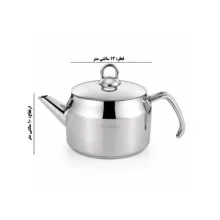 ست کتری و قوری اویم سارای مدل Celik گنجایش کتری 5 لیتر گنجایش قوری 1 لیتر