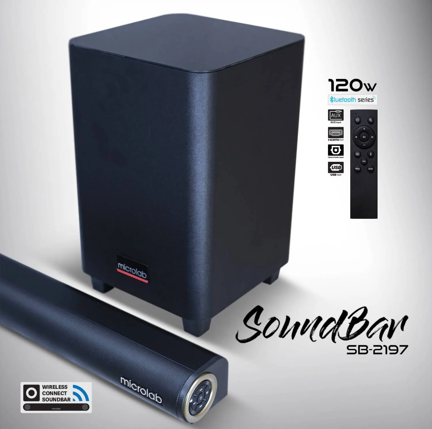 ساندبار بیسیم میکرولب مدل BT-S2197