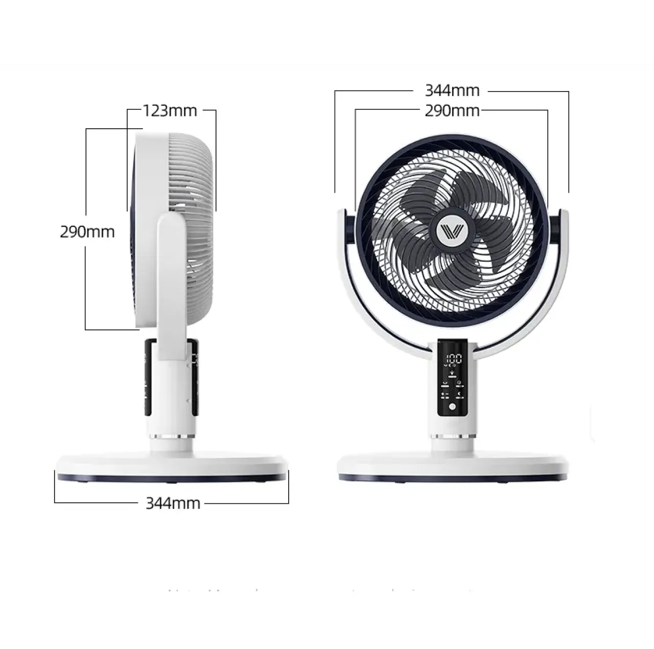 پنکه شارژی مدل portable fan f3