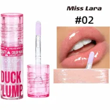 برق لب مایع حجم دهنده میس لارا مدل DUCK PLUMP با شماره رنگ 2 و جلوه اکلیلی