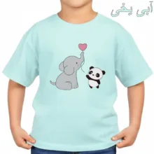 تی‌شرت آستین کوتاه بچگانه مدل فیل کد v4