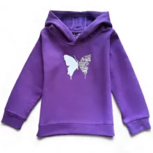 هودی دخترانه لینتل مدل Butterfly ۰۱
