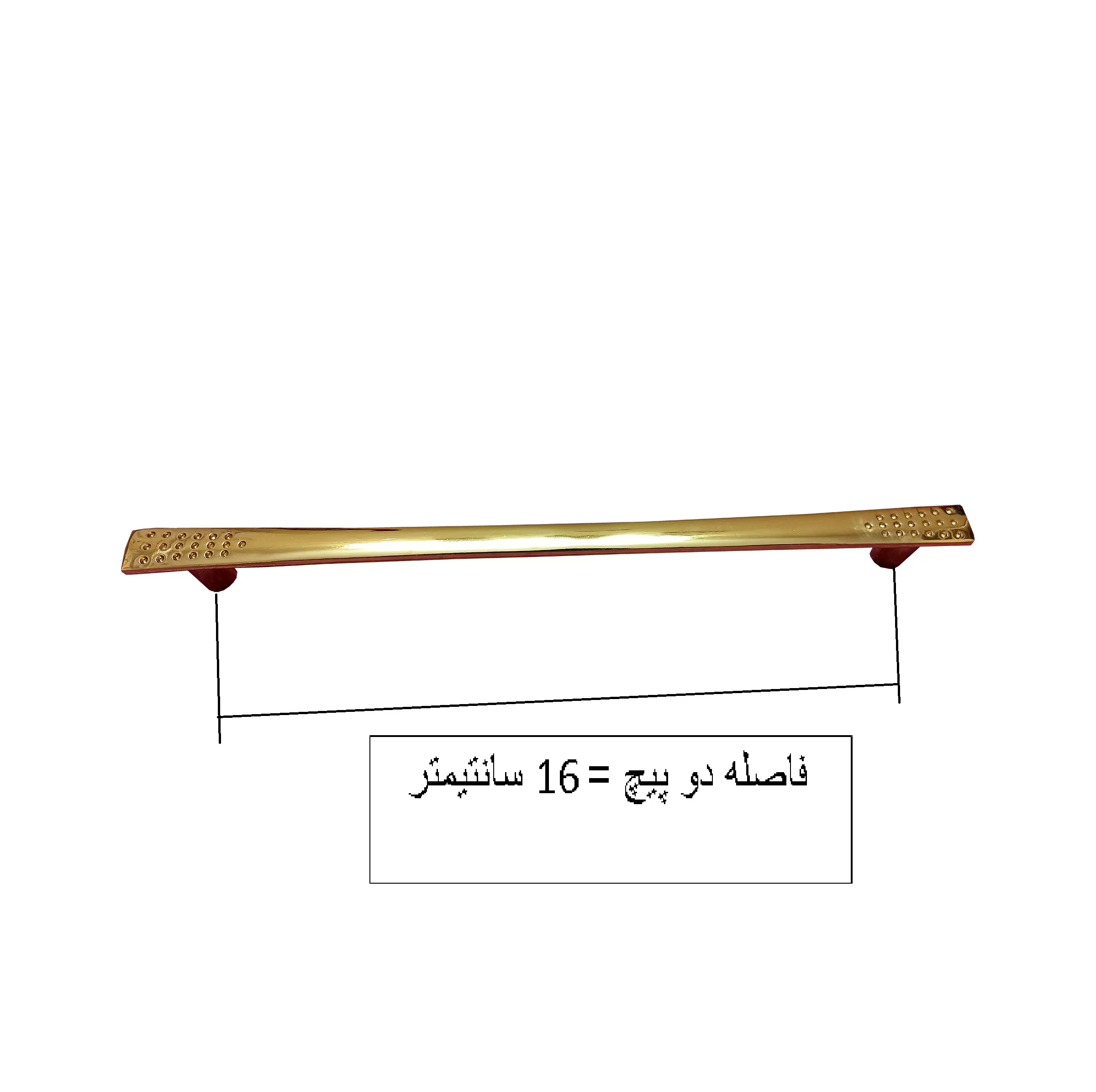دستگیره کابینت و کمد مدل گراد کد F160 بسته 10 عددی