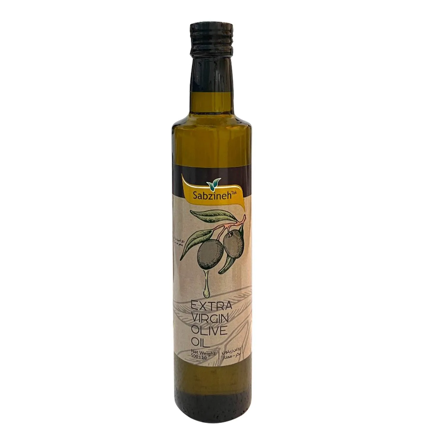 روغن زیتون بکر با بو سبزینه تک - 500 میلی‌لیتر