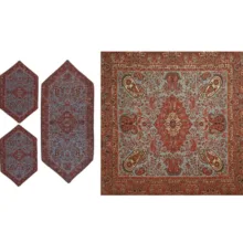 ست 4 تکه رومیزی ترمه کد T57SET25