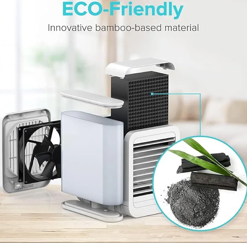 مینی کولر رومیزی مدل Microhoo Snowman Lite MH01RB