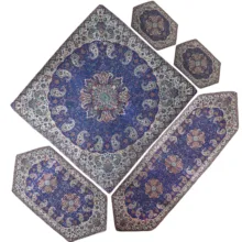 رومیزی ترمه مدل Carbon5/5 مجموعه 5 عددی