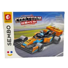 ساختنی 69 تکه ناب سل مدل سیمبوبلاک طرح ماشین مسابقه‌ای فرمول یک کد 69PCS COOLTEAM SEMBO BLOCK NO.714355