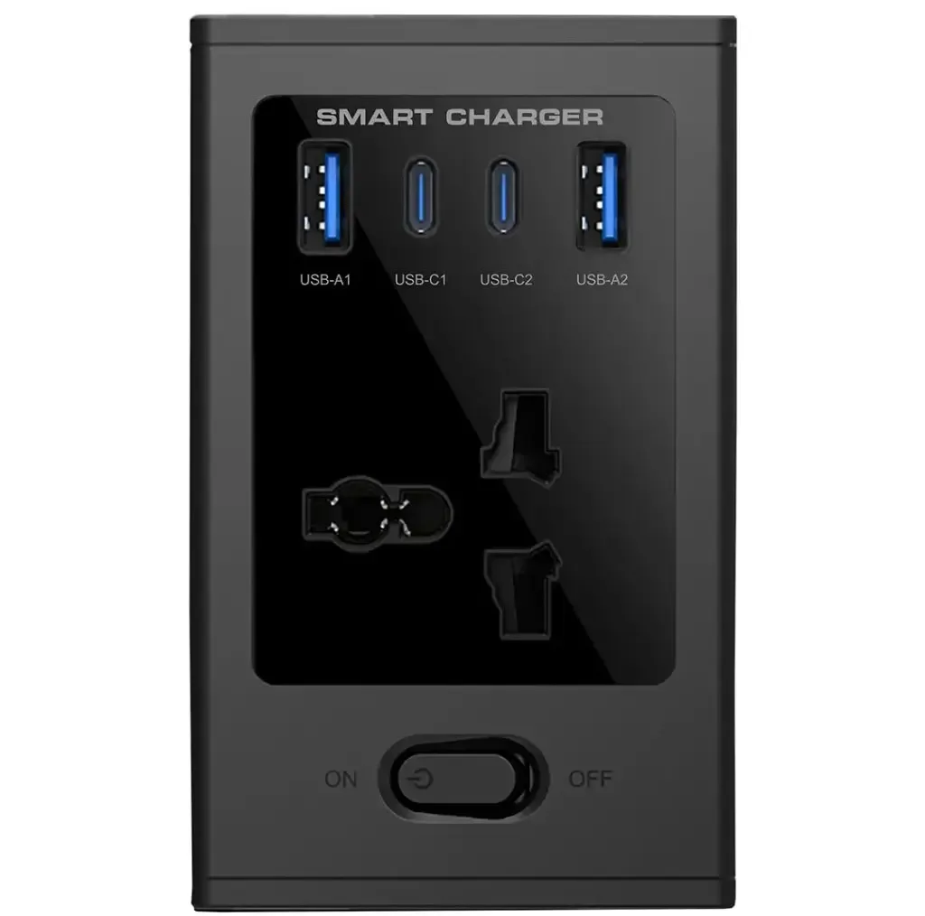 چندراهی برق پرودو مدل Universal GaN Multiport Adapter PDUNS8430BK