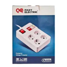 چندراهی برق و محافظ ولتاژ پارت الکتریک مدل PE894-3