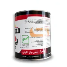 رنگ روغنی براق سفید سان گلد کد 100 وزن 1 کیلوگرم مناسب برای سطوح فلزی و چوبی