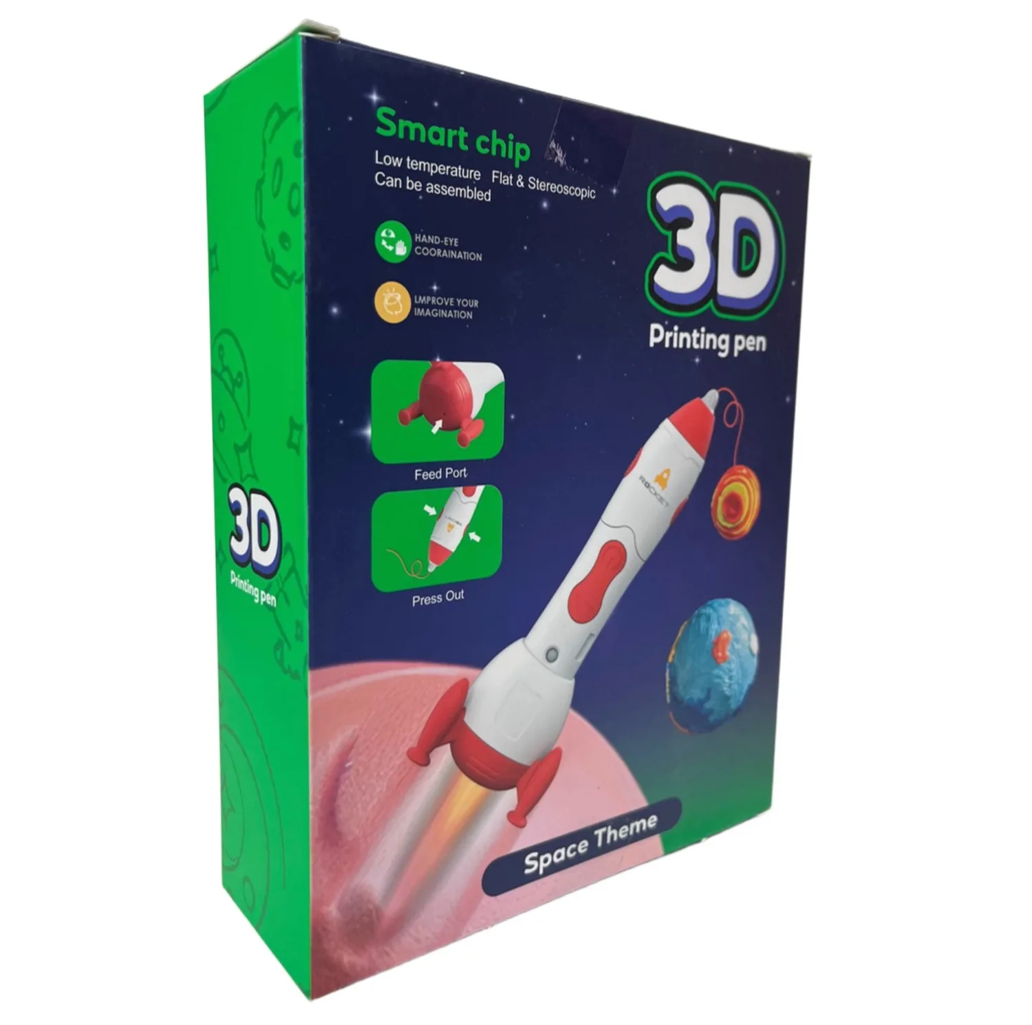 قلم طراحی سه بعدی ناب سل مدل فضایی بامزه کد 3D PRINTING PEN NAAB002