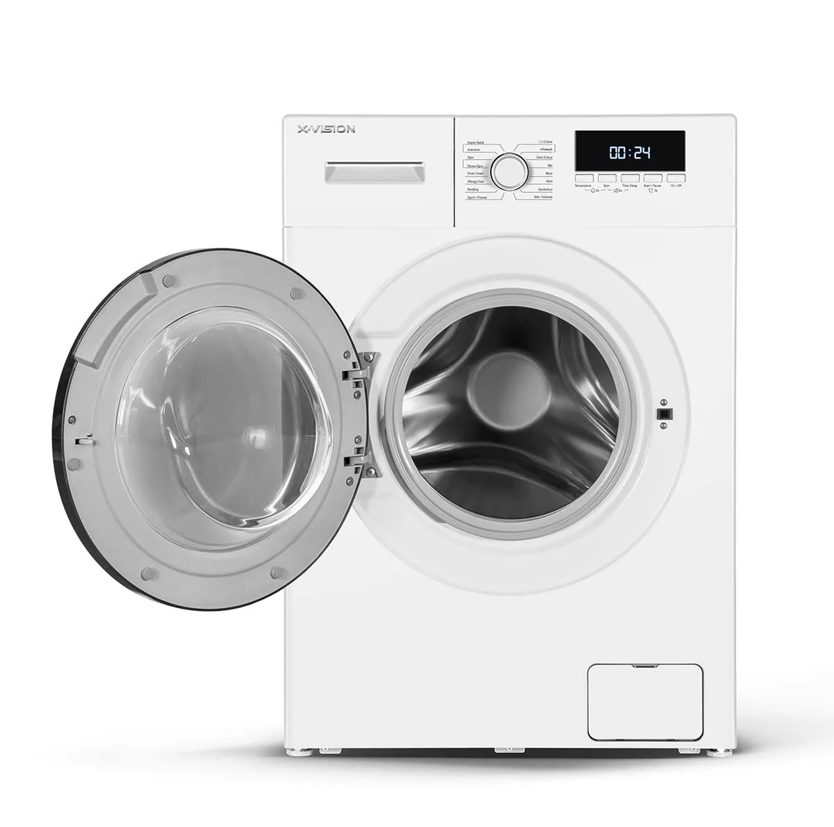 ماشین لباسشویی ایکس ویژن مدل TE84 AW ظرفیت 8 کیلوگرم