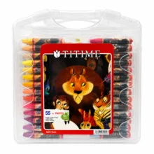 مداد شمعی 55 رنگ تی تی ام مدل Jumbo