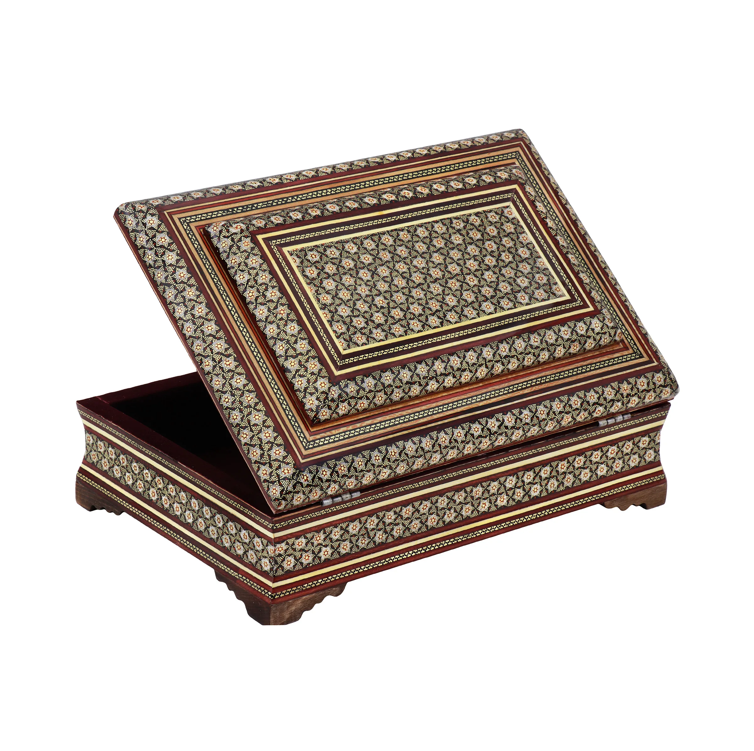 جعبه خاتمکاری چوبی فراز هنر کد 2230