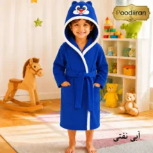 حوله پالتویی کودک و نوزاد پودیران بافت مدل عروسکی سایز80x98 مناسب برای قد۱۱۰ تا ۱۲۵سانتی متر